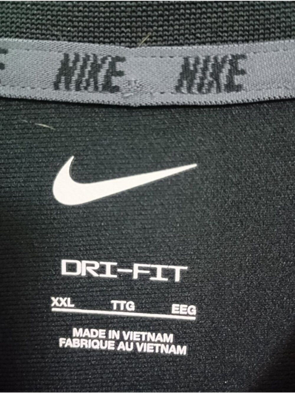 NIKE Dri-Fit TENNIS Challenge Court Mens Sz XXL Black Performance Polo Shirt